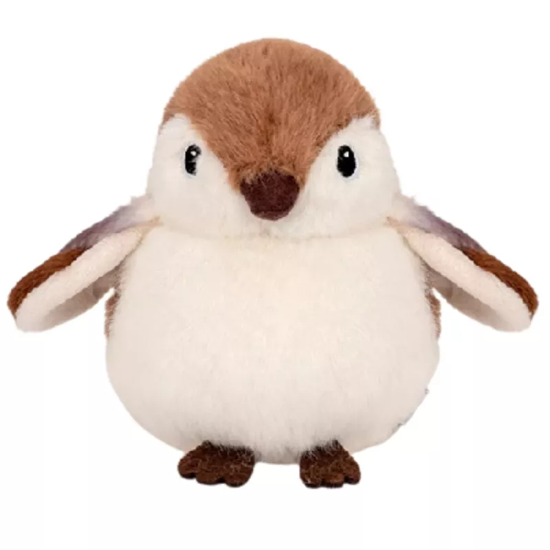 LEAN TOYS Peluche Gorrión Marrón 12 cm