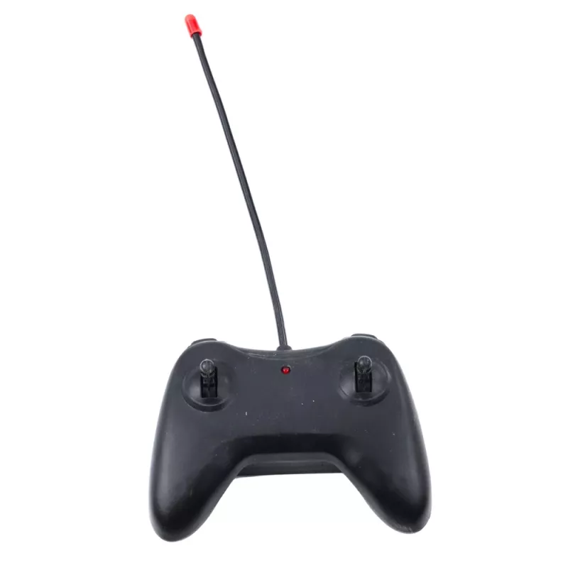 LEAN TOYS Lancha motora RC teledirigida, a pilas, blanco-negro