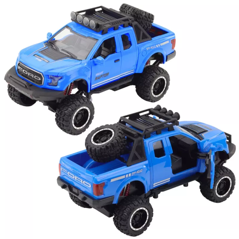 LEAN TOYS Vehículo todoterreno Raptor con puertas que se abren, tracción, luces y sonido Mix
