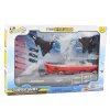 LEAN TOYS Set militar barco submarino aviones de combate y cohetes