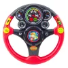 LEAN TOYS Volante interactivo para niños con luces, sonidos y vibraciones, rojo