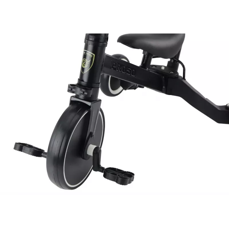LEAN TRIKE PRO50 Triciclo con barra de empuje negro