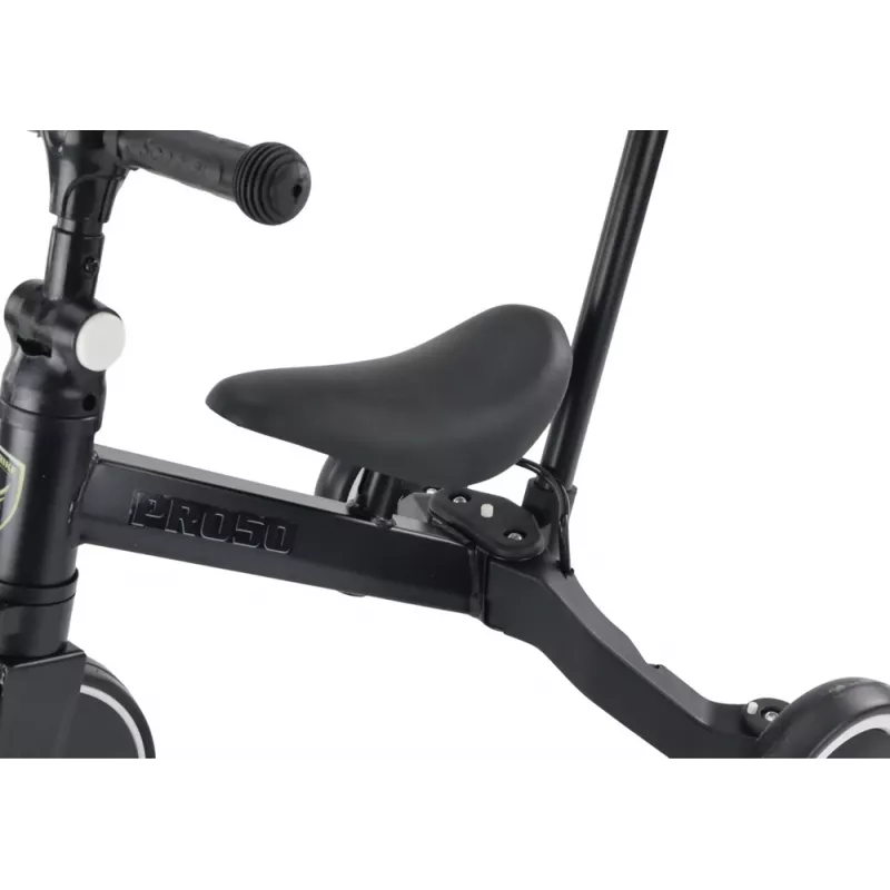 LEAN TRIKE PRO50 Triciclo con barra de empuje negro
