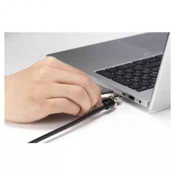 Kensington candado de seguridad con cable 3 en 1 - con llave, 1,8 m (6 ft) - Negro/Plata