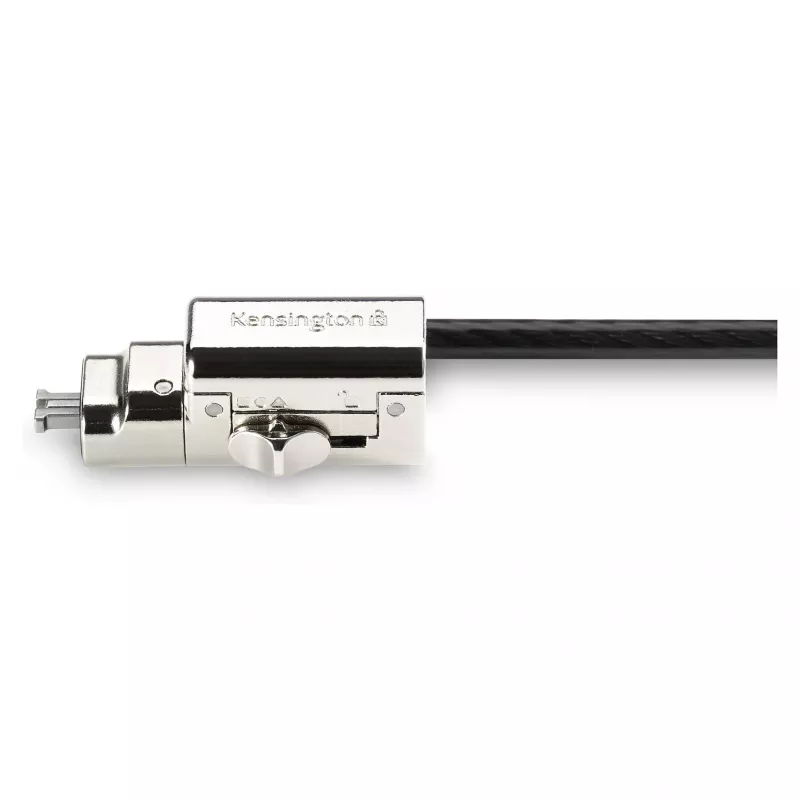 Kensington candado de seguridad con cable 3 en 1 - con llave, 1,8 m (6 ft) - Negro/Plata