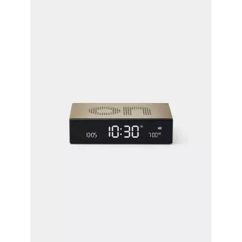 Lexon Flip Premium despertador de doble cara dorado LR152D