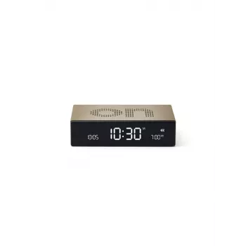 Lexon Flip Premium despertador de doble cara dorado LR152D