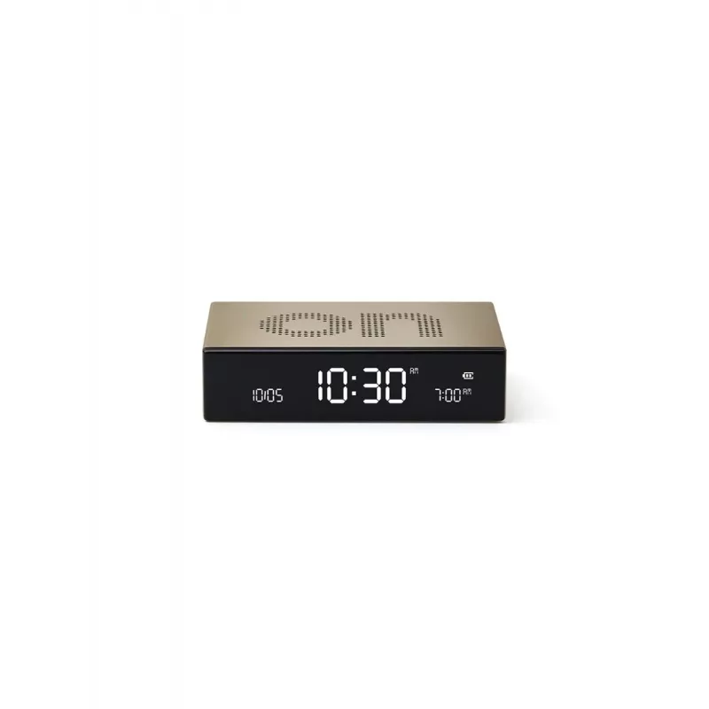 Lexon Flip Premium despertador de doble cara dorado LR152D