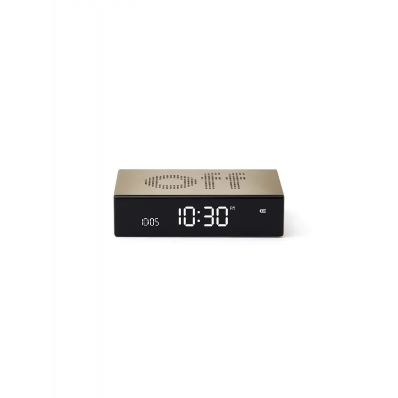 Lexon Flip Premium despertador de doble cara dorado LR152D