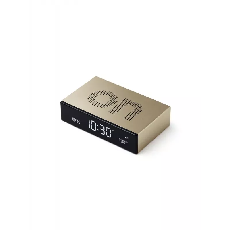 Lexon Flip Premium despertador de doble cara dorado LR152D