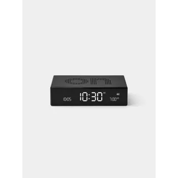 LEXON Flip Premium despertador de doble cara negro LR152N