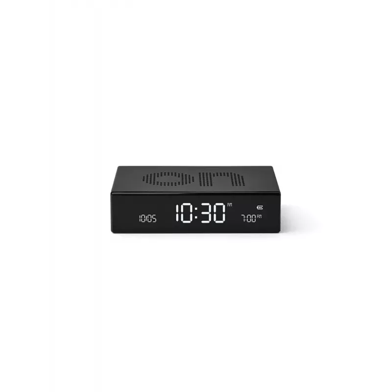 LEXON Flip Premium despertador de doble cara negro LR152N