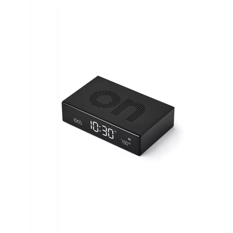 LEXON Flip Premium despertador de doble cara negro LR152N