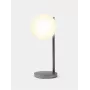 Lexon Bubble Lamp lámpara de escritorio LED con cargador Qi de 15W, Gunmetal