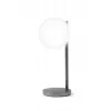 Lexon Bubble Lamp lámpara de escritorio LED con cargador Qi de 15W, Gunmetal