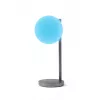 Lexon Bubble Lamp lámpara de escritorio LED con cargador Qi de 15W, Gunmetal