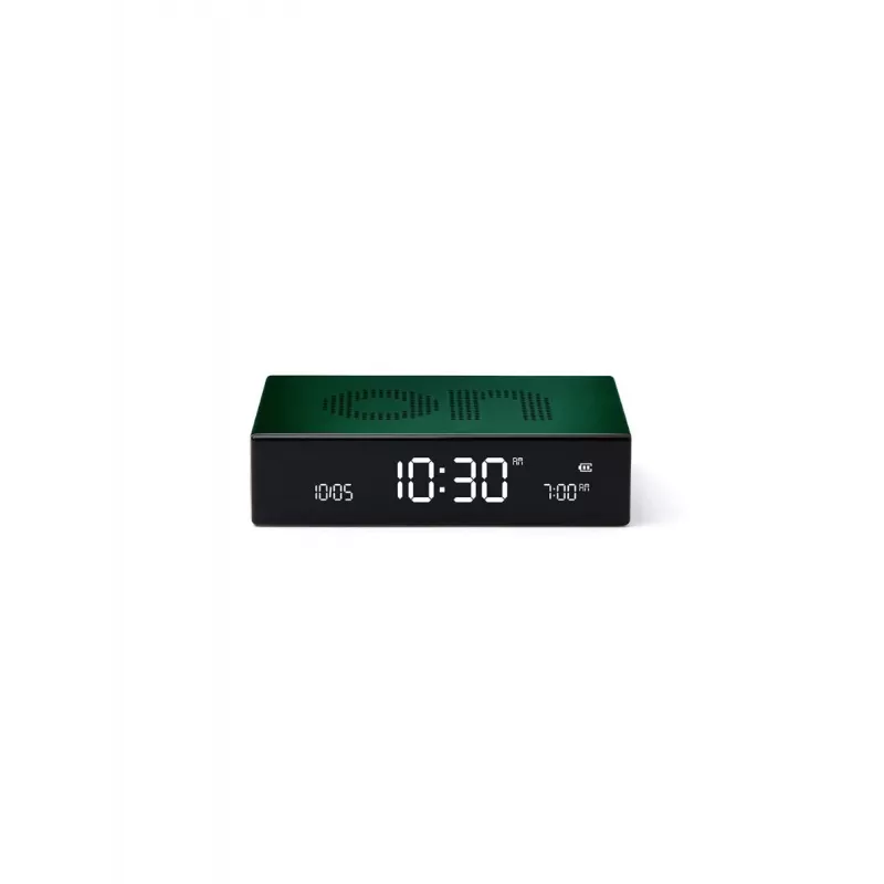 LEXON Flip Premium despertador digital verde oscuro LR152DG1