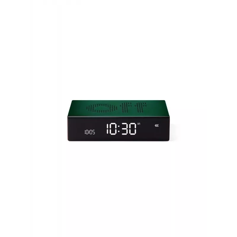 LEXON Flip Premium despertador digital verde oscuro LR152DG1