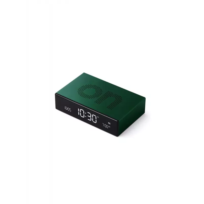 LEXON Flip Premium despertador digital verde oscuro LR152DG1