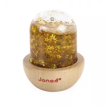 Janod bola de nieve sensorial amarilla desde 12 meses