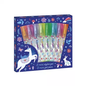 Janod Gel Pens Mini 8 colores Unicorns Dreamland 6+