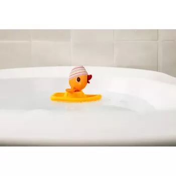 Lilliputiens Juguete de baño barco con pato de peluche Gaspard 6m+