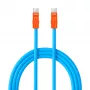 Newell Cable USB-C a USB-C 100W, 2m, Silicona, Azul-Naranja
