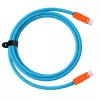 Newell Cable USB-C a USB-C 100W, 2m, Silicona, Azul-Naranja