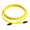 Newell Cable USB-C a USB-C 100W, 2m, Silicona, Amarillo-Negro