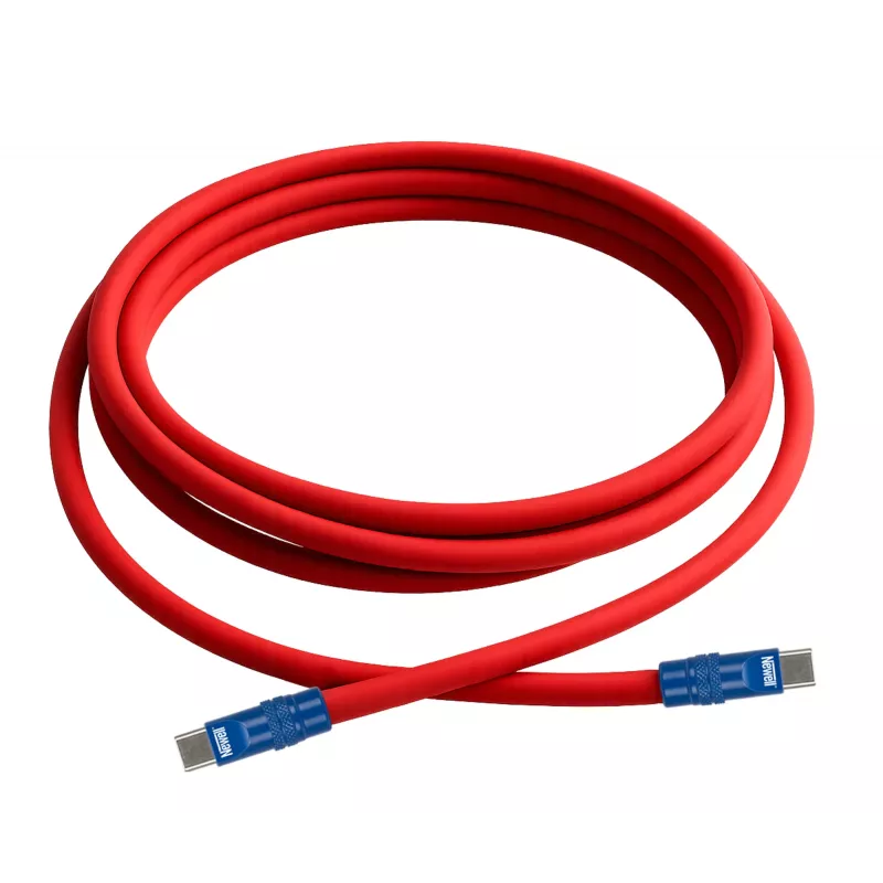 Newell Cable USB-C a USB-C 100W 2m Silicona Rojo-Azul Marino