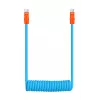 Newell Cable USB-C a USB-C 100W 1,5m Silicona Enrollado Azul-Naranja