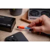 Newell Cable USB-C a USB-C 100W 1,5m Silicona Enrollado Azul-Naranja