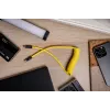 Newell Cable USB-C a USB-C 100W, 1,5m, Silicona, Enrollado, Amarillo-Negro