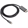 Akyga AK-AV-16 Cable USB-C a DisplayPort, 4K 60 Hz, 1,8 m, negro