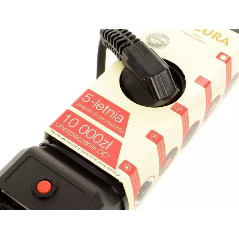 Accura Premium Sagitta 3 tomas 3.0m regleta de enchufes con protección contra sobretensiones