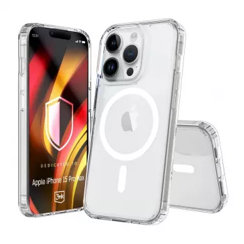 3MK PROTECTION Hardy LiqForce MagCase para Apple iPhone 15 Pro Max - Negro