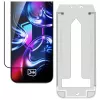 3mk HardGlass Max Protector de pantalla de cristal templado con aplicador para iPhone Air (Negro)