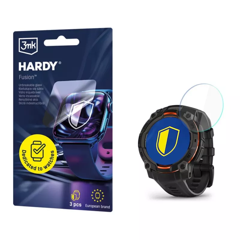 3MK PROTECTION Garmin Instinct 3 45mm (Amoled, Solar) - Protección para reloj 3mk Hardy Fusion