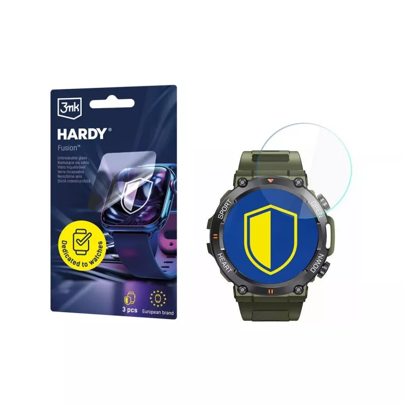 3MK PROTECTION Rubicon RNCE95 - Protector de pantalla para reloj 3mk Hardy Fusion