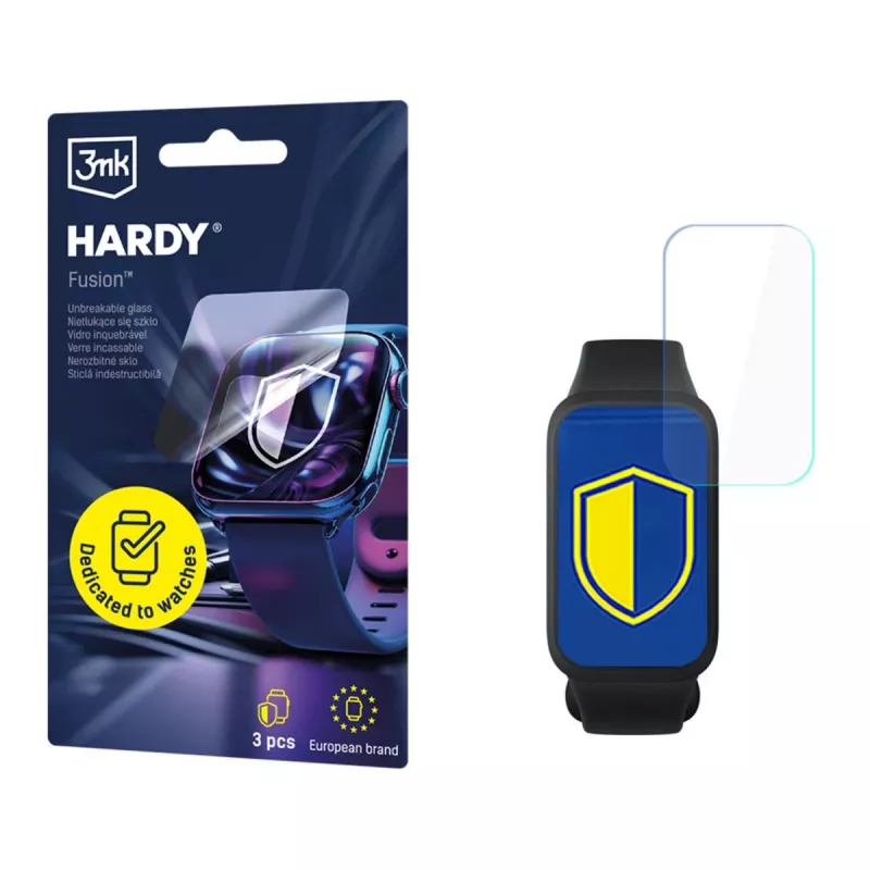 3MK PROTECTION Xiaomi Smart Band 9 Active - Protección de reloj 3mk Hardy Fusion