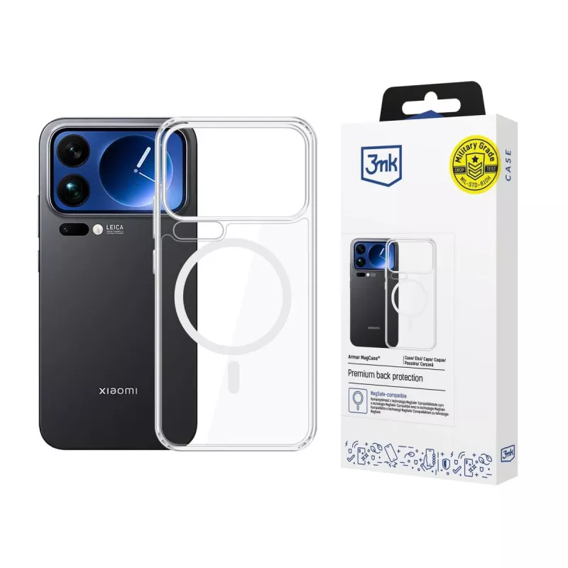 3MK PROTECTION Xiaomi 17 Pro Max Hardy LiqForce MagCase funda trasera negra