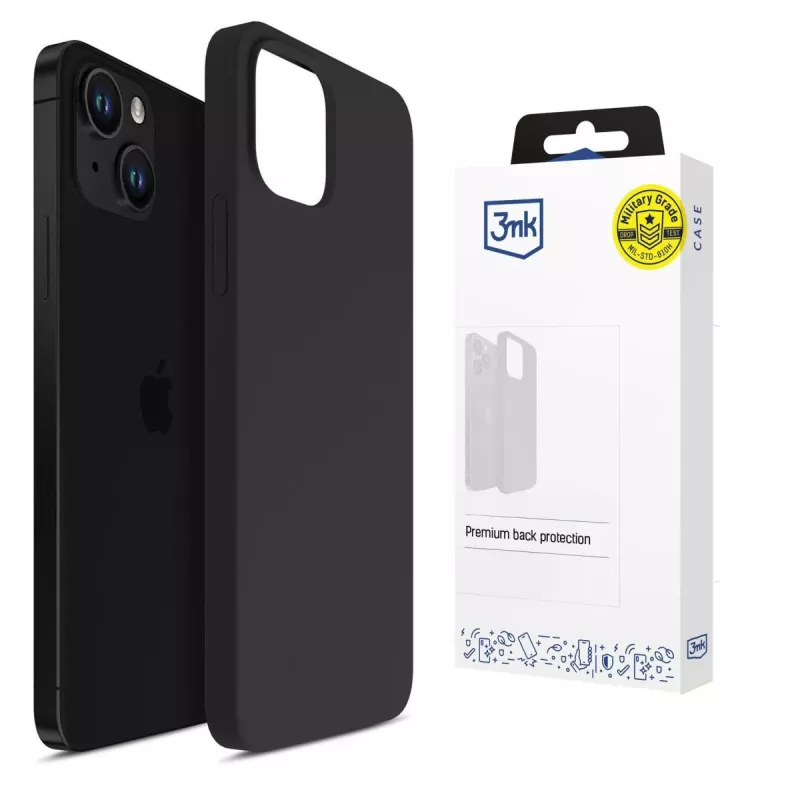 3MK PROTECTION Apple iPhone 14 Plus - Funda 3mk Hardy Mellow negra