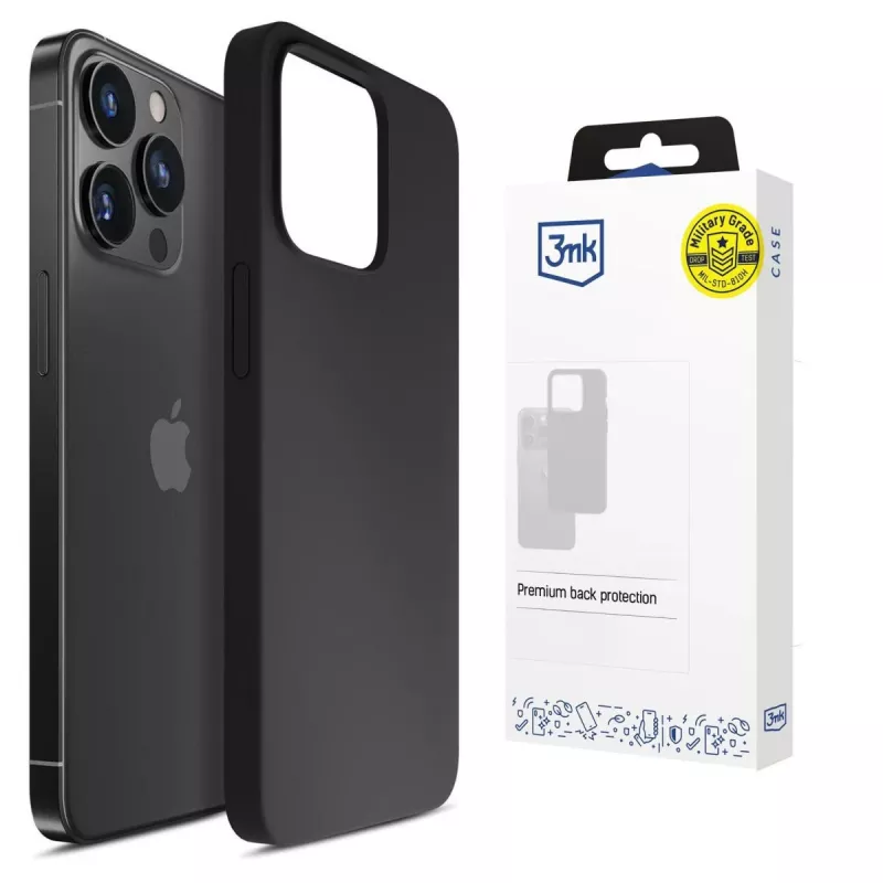 3MK PROTECTION Apple iPhone 16 Pro Max Funda Hardy Mellow negra