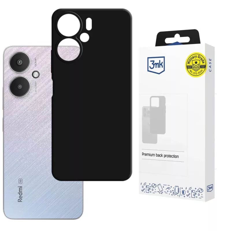 3MK PROTECTION Hardy Mellow Case para Xiaomi Redmi 13C 5G - Negro