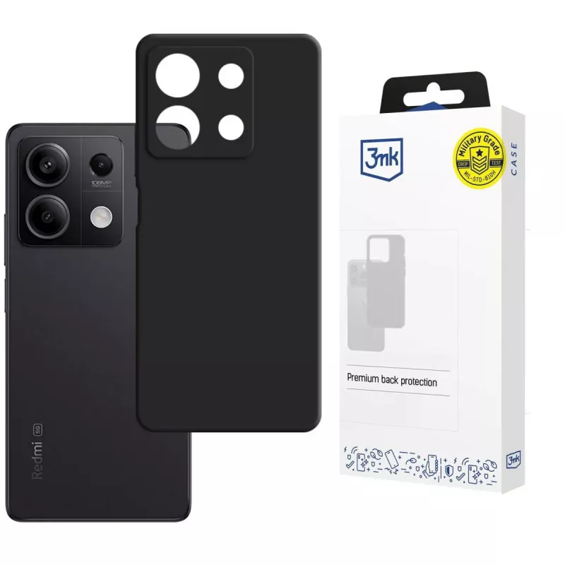 3MK PROTECTION Redmi Note 13 5G - Funda 3mk Hardy Mellow negra