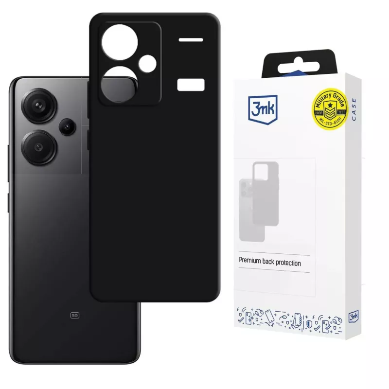 3MK PROTECTION Redmi Note 13 Pro+ - Funda 3mk Hardy Mellow negra