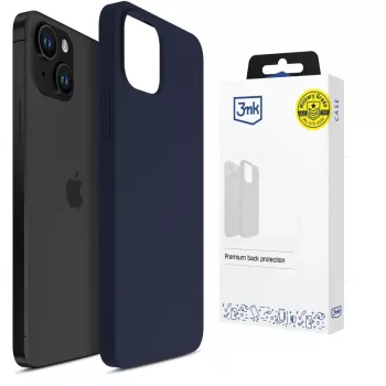 3MK PROTECTION Apple iPhone 15 Plus - Funda 3mk Hardy Mellow azul oscuro