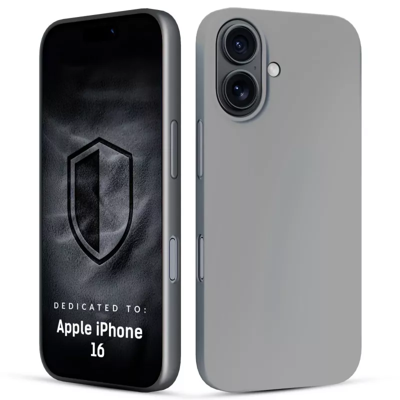 3MK PROTECTION Apple iPhone 16 - Funda 3mk Hardy Mellow gris
