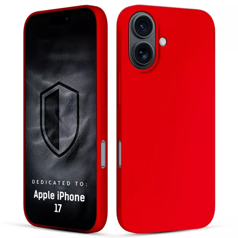 3MK PROTECTION Apple iPhone 17 - Funda 3mk Hardy Mellow rojo