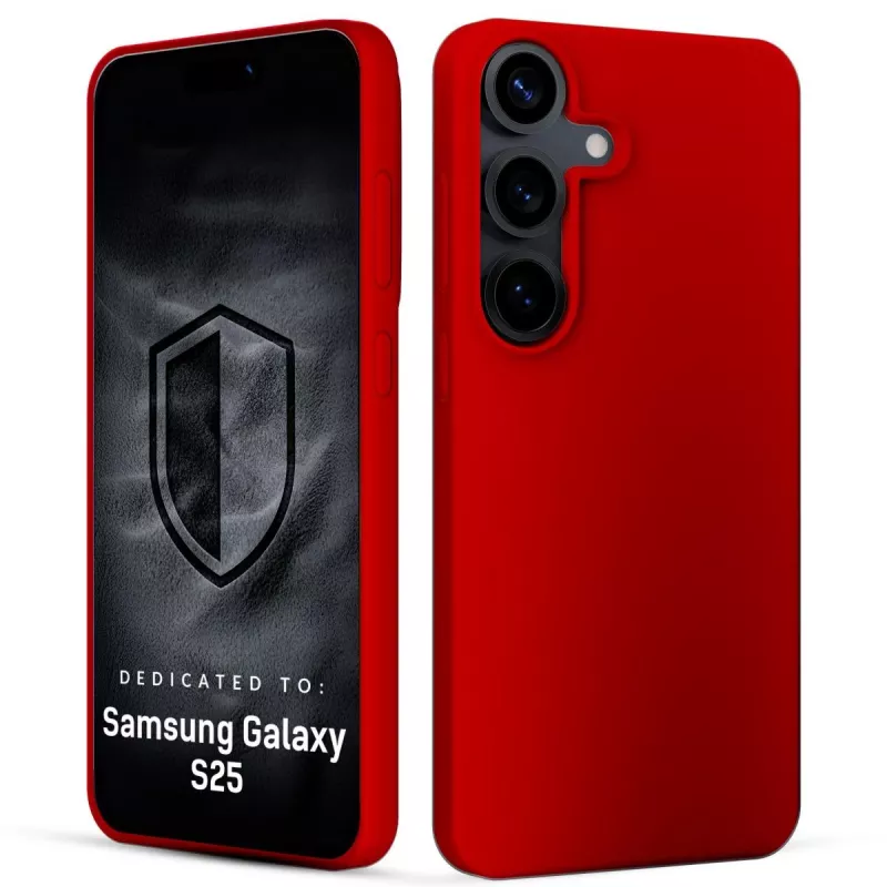 3MK PROTECTION Samsung Galaxy S25 - Funda 3mk Hardy Mellow rojo
